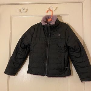 Girls reversible North Face jacket